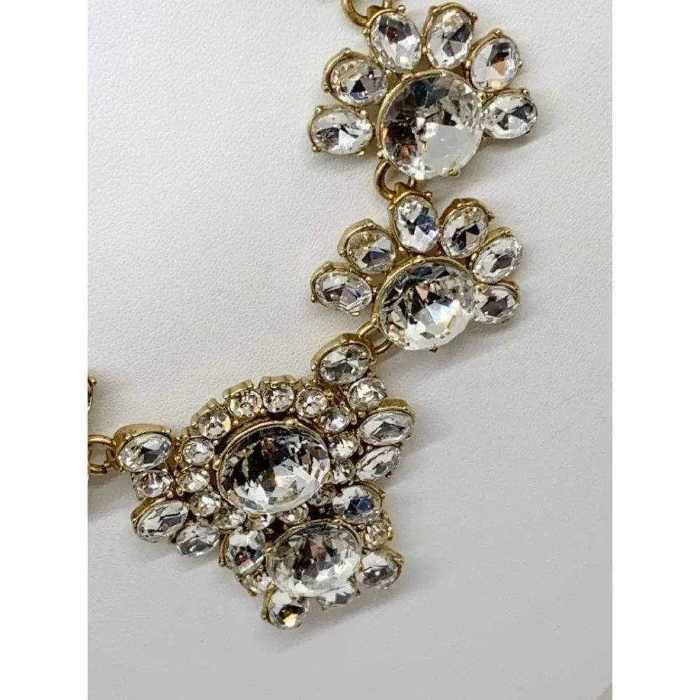 J. Crew Crystal Cluster Necklace